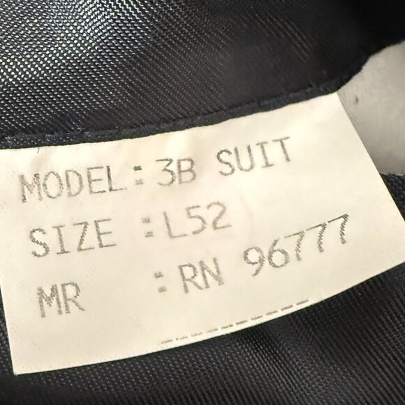 Vincenzo Le Collezion Navy Pin Stripe Cashmere & Wool Blazer L52 - Picture 2 of 11